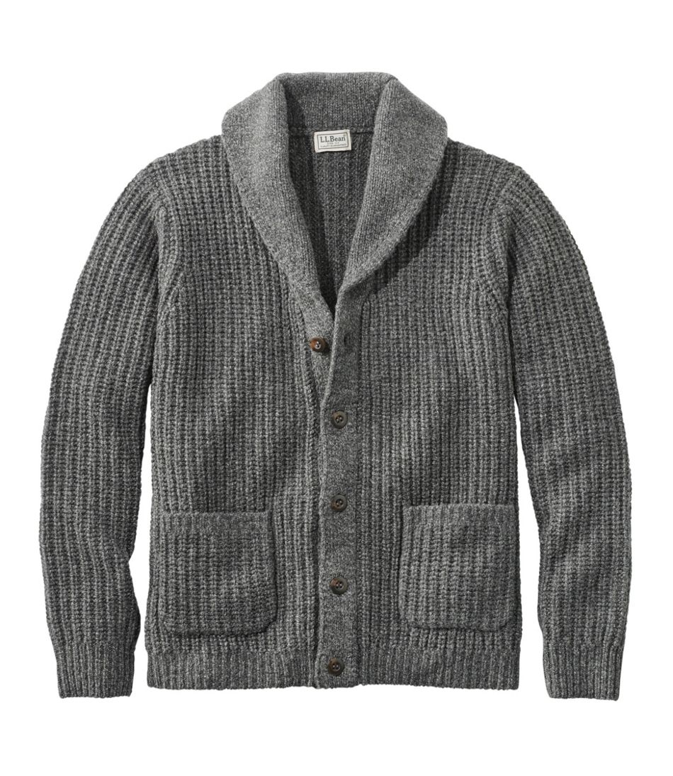 Men's L.L.Bean Classic Ragg Wool Sweater, XLarge, Charcoal