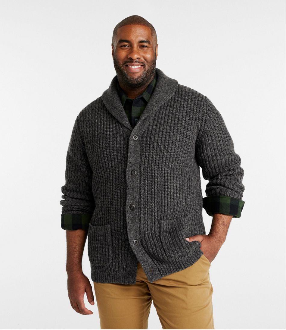 Men's L.L.Bean Classic Ragg Wool Sweaters, Cardigan | Sweaters at