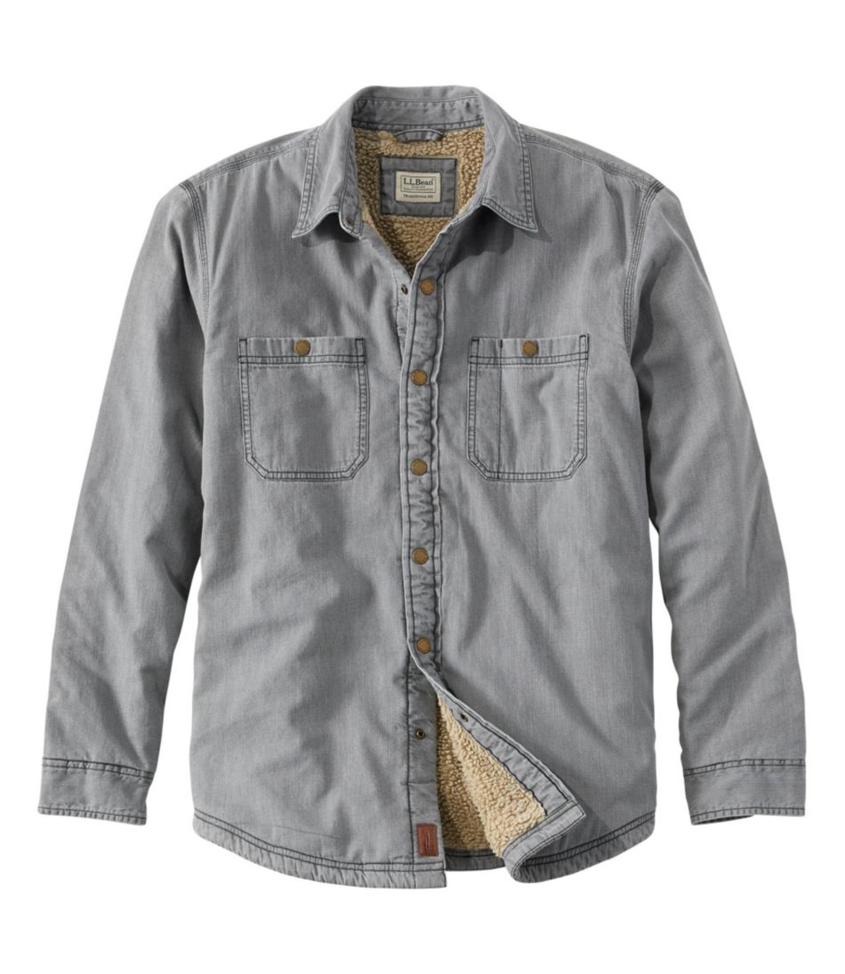 Men's 1912 Heritage Lined Shirt Jac, Denim | Shirts at L.L.Bean