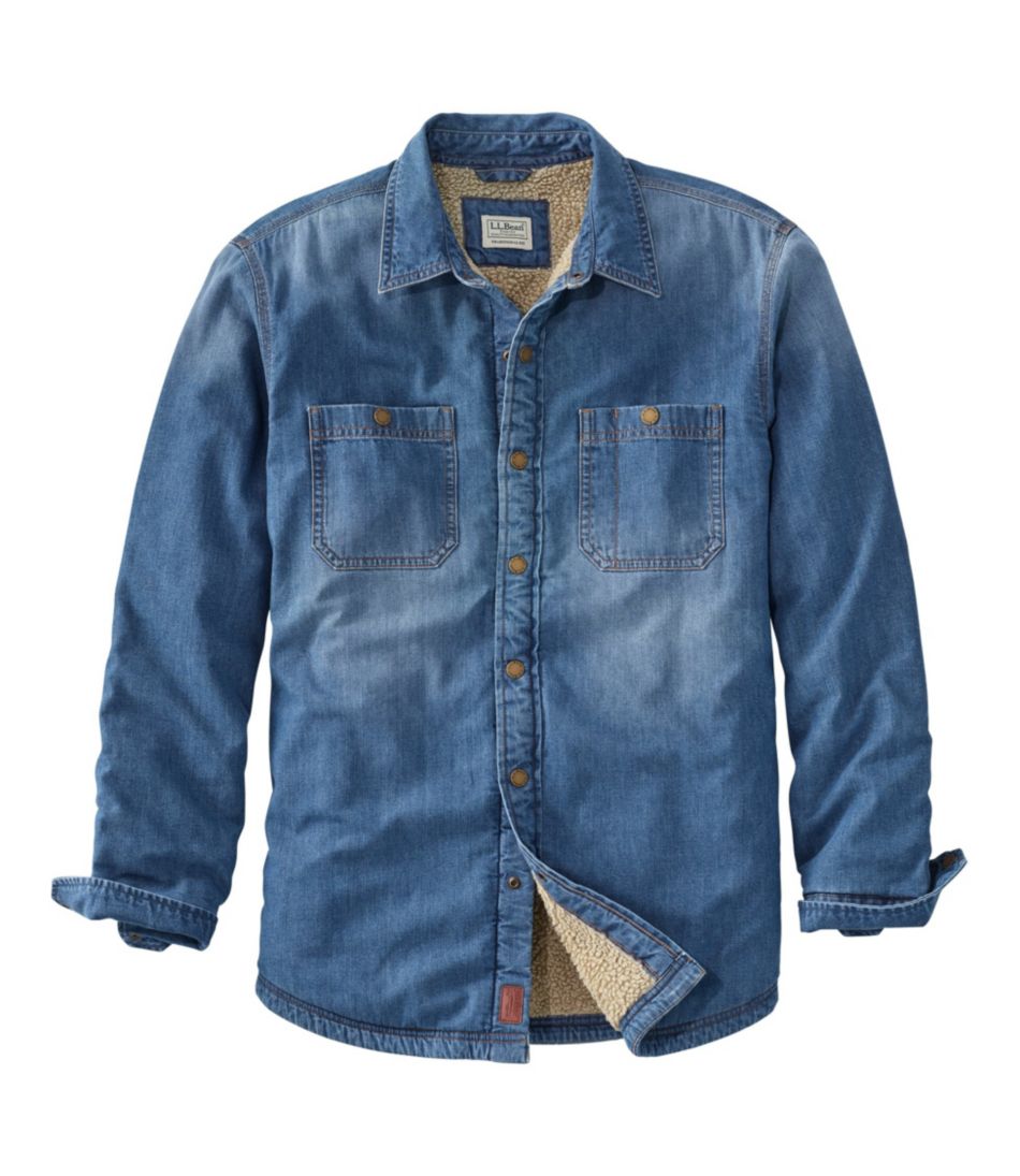Men's 1912 Heritage Lined Shirt Jac, Denim | Shirt-Jackets at L.L.Bean