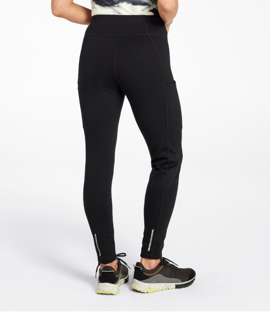 Women's PrimaLoft ThermaStretch Fleece Pocket Tights, Mid-Rise