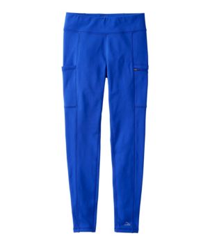 Women's PrimaLoft ThermaStretch Fleece Pocket Tights, Mid-Rise
