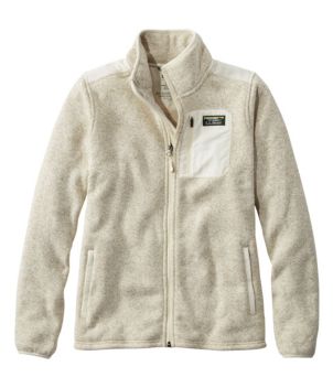 Women's L.L.Bean Sweater Fleece Full-Zip Overlay Jacket