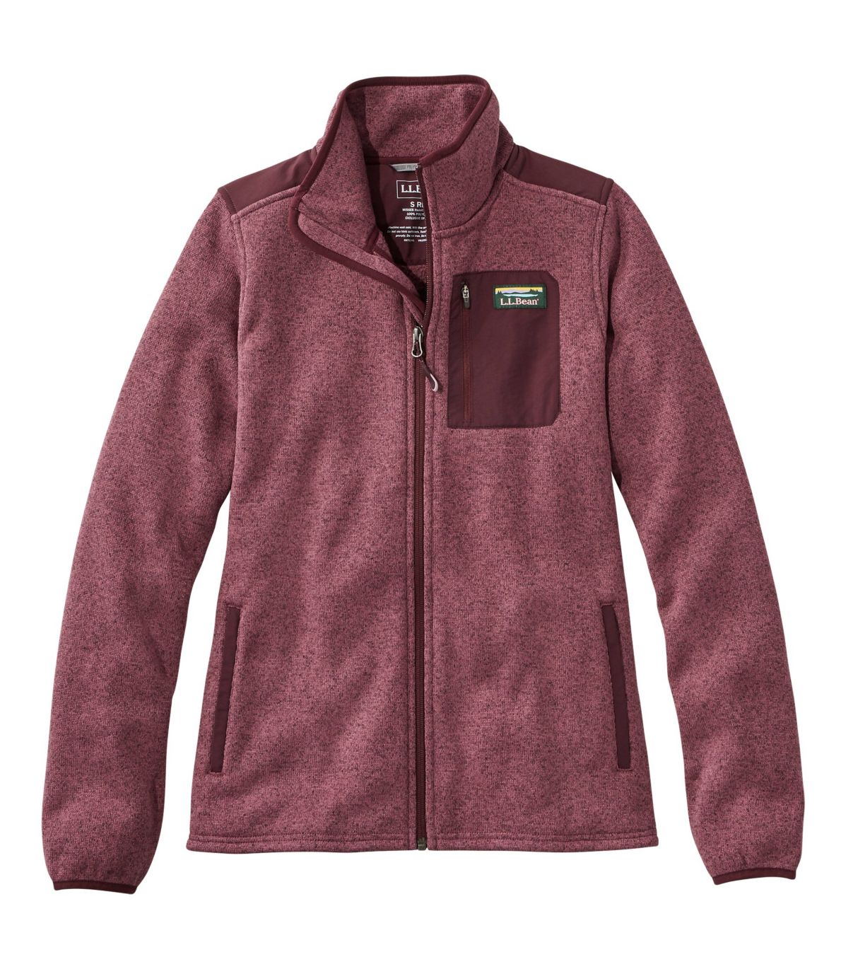 Women's L.L.Bean Sweater Fleece FullZip Overlay Jacket at L.L. Bean