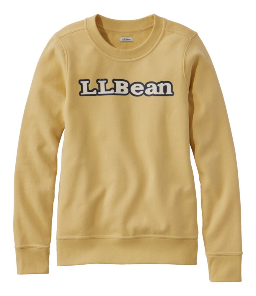 Women's L.L.Bean 1912 Sweatshirt, Crewneck Logo, Buff Yellow Retro Logo, small image number 1