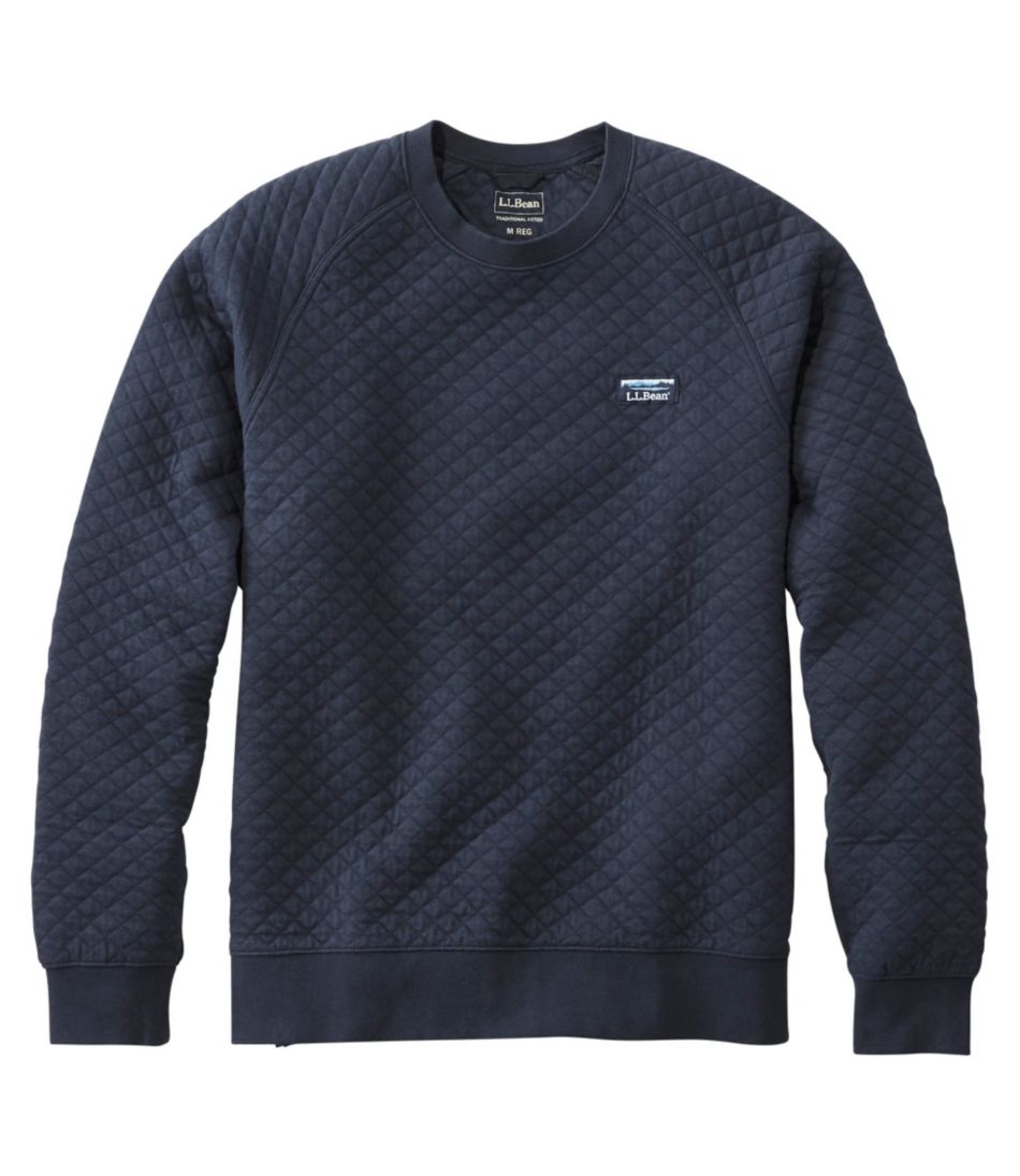 Men's Quilted Sweatshirt, Crewneck | Sweatshirts at L.L.Bean