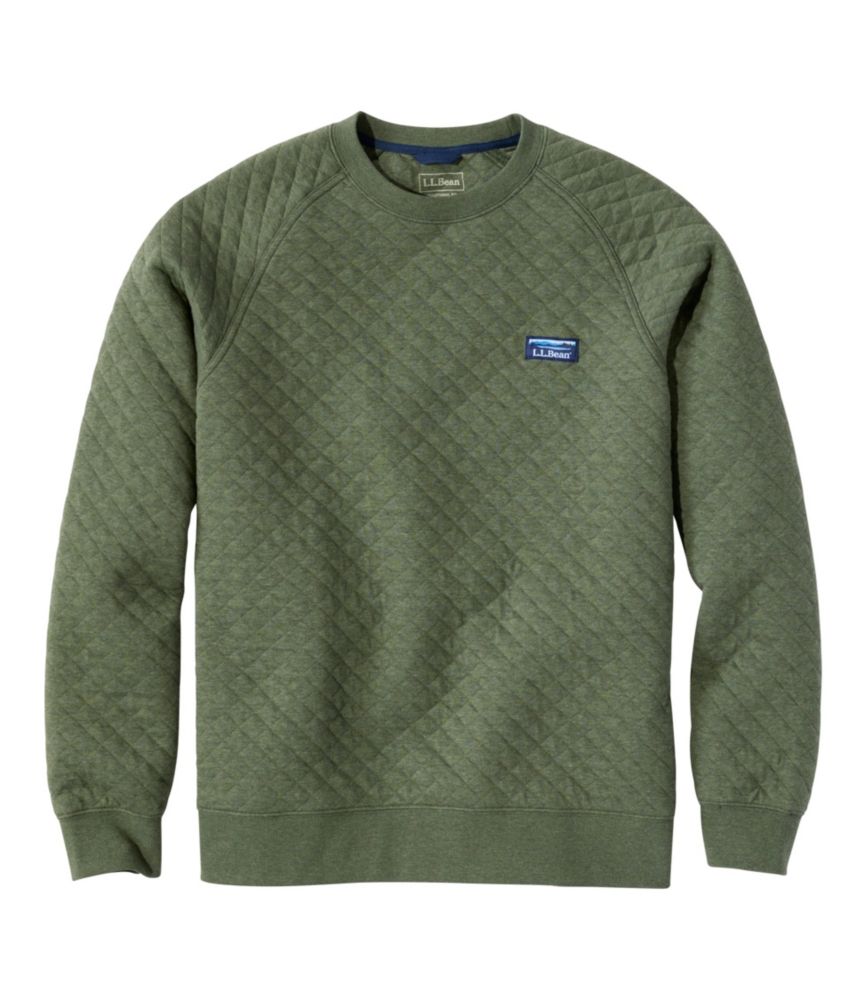 Men's Quilted Sweatshirt, Crewneck