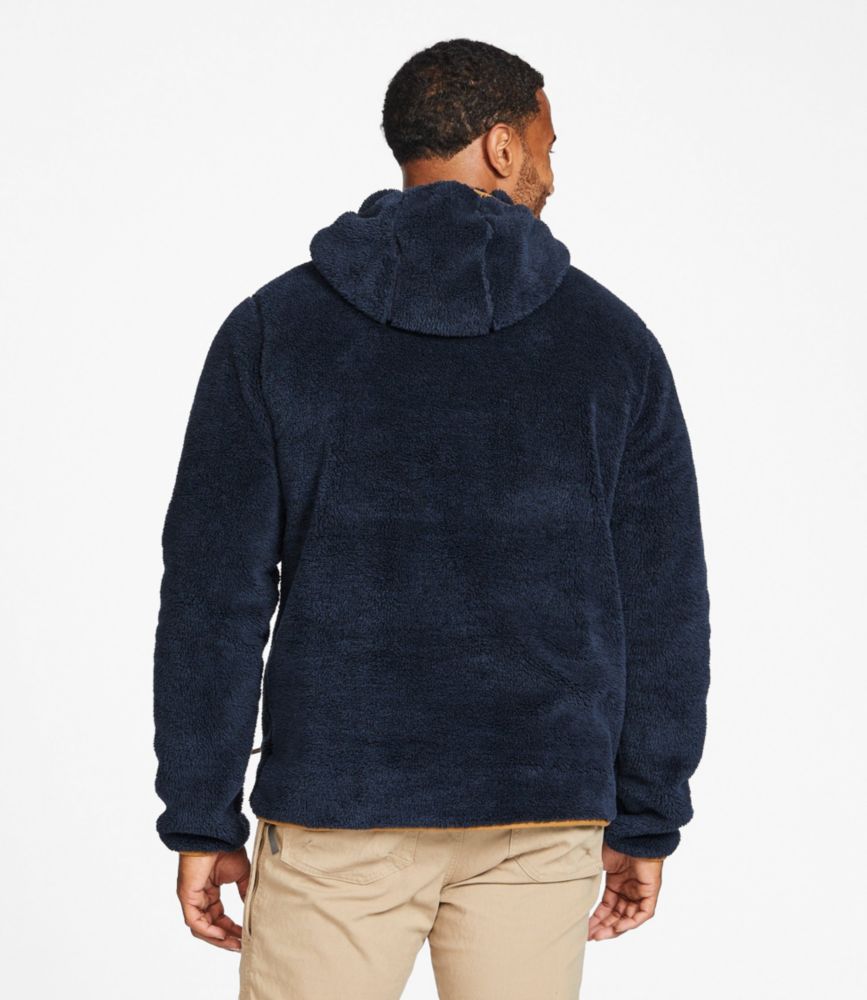 men's high pile fleece zip up jacket