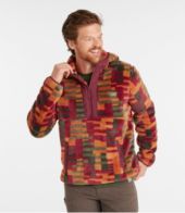 Men's L.L.Bean Hi-Pile Fleece Hoodie, Print