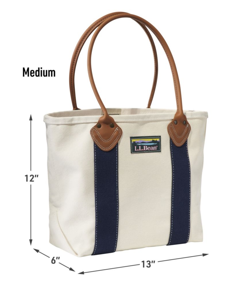 Leather-Handle Katahdin Boat and Tote®, Blue/Natural, small image number 5