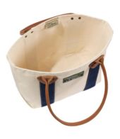 Leather-Handle Katahdin Boat and Tote Blue/Natural Large, Canvas Canvas/Leather | L.L.Bean