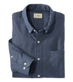 Men's Comfort Stretch Oxford Shirt, Traditional Untucked Fit, Stripe