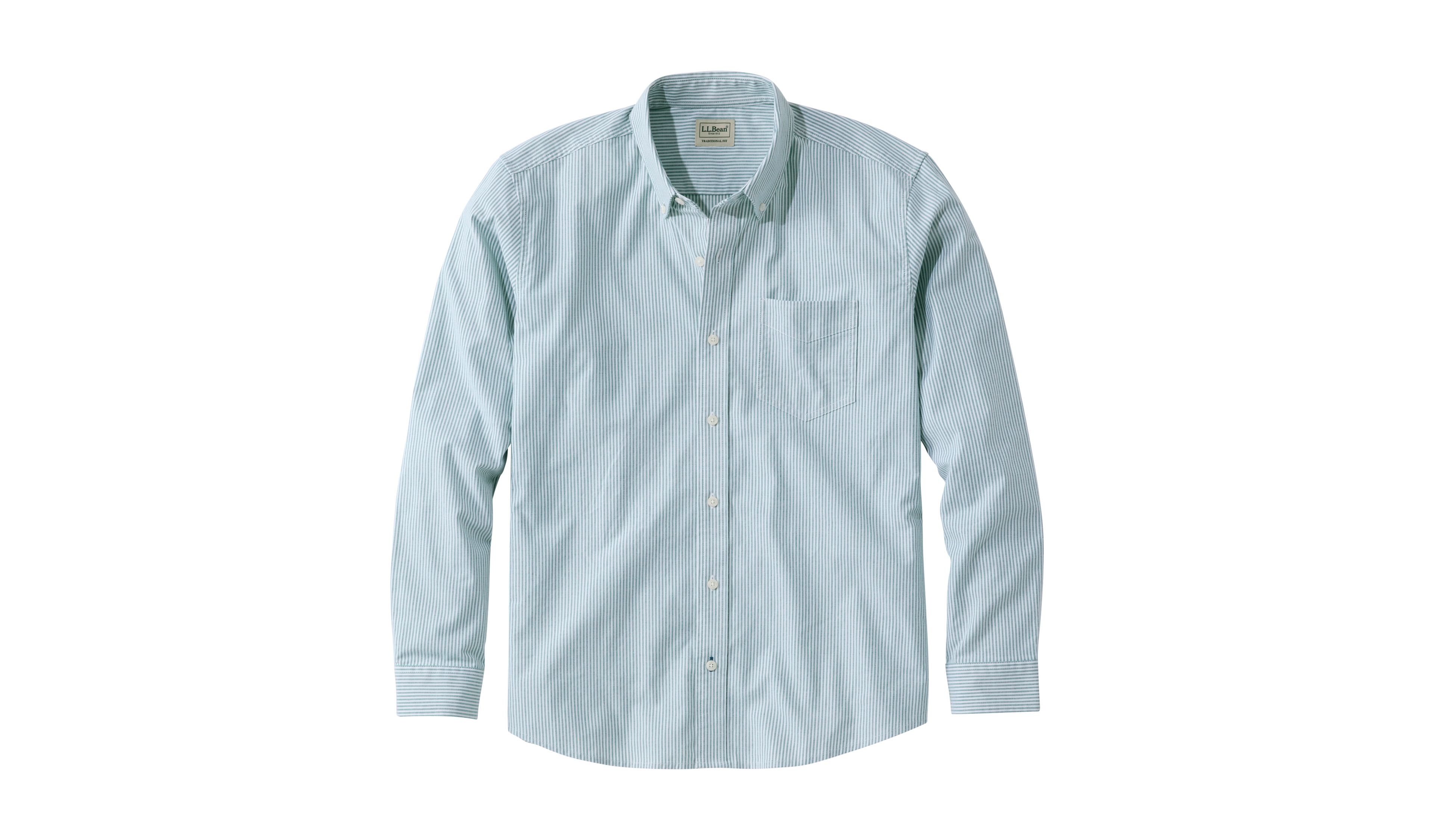 Men's Comfort Stretch Oxford Shirt, Traditional Fit, Stripe