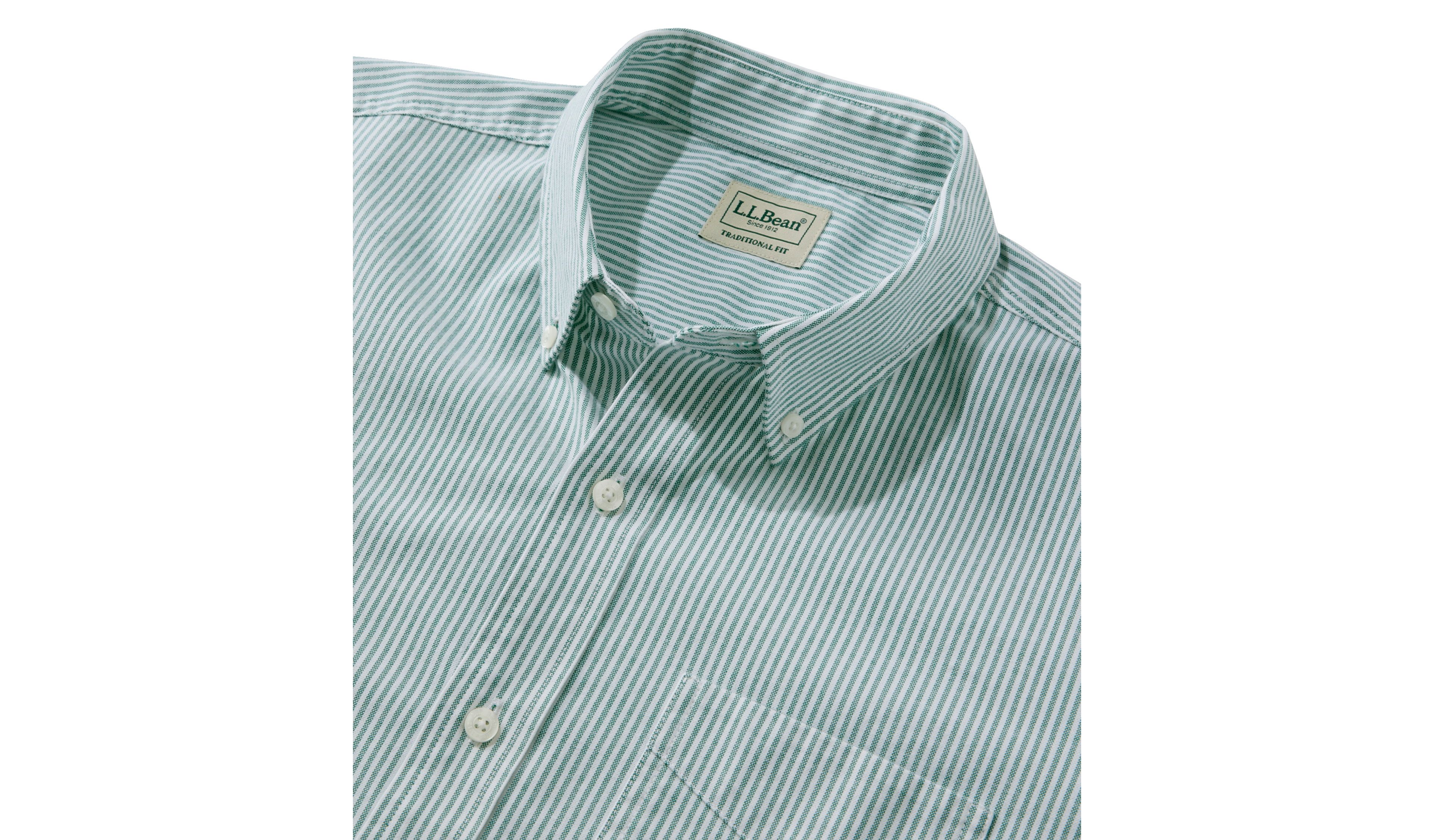 Men's Comfort Stretch Oxford Shirt, Traditional Fit, Stripe