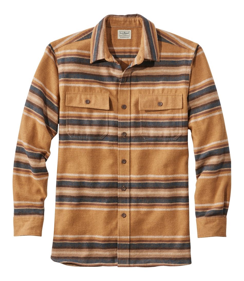 Men's Chamois Shirt, Traditional Fit, Stripe | Casual Button-Down