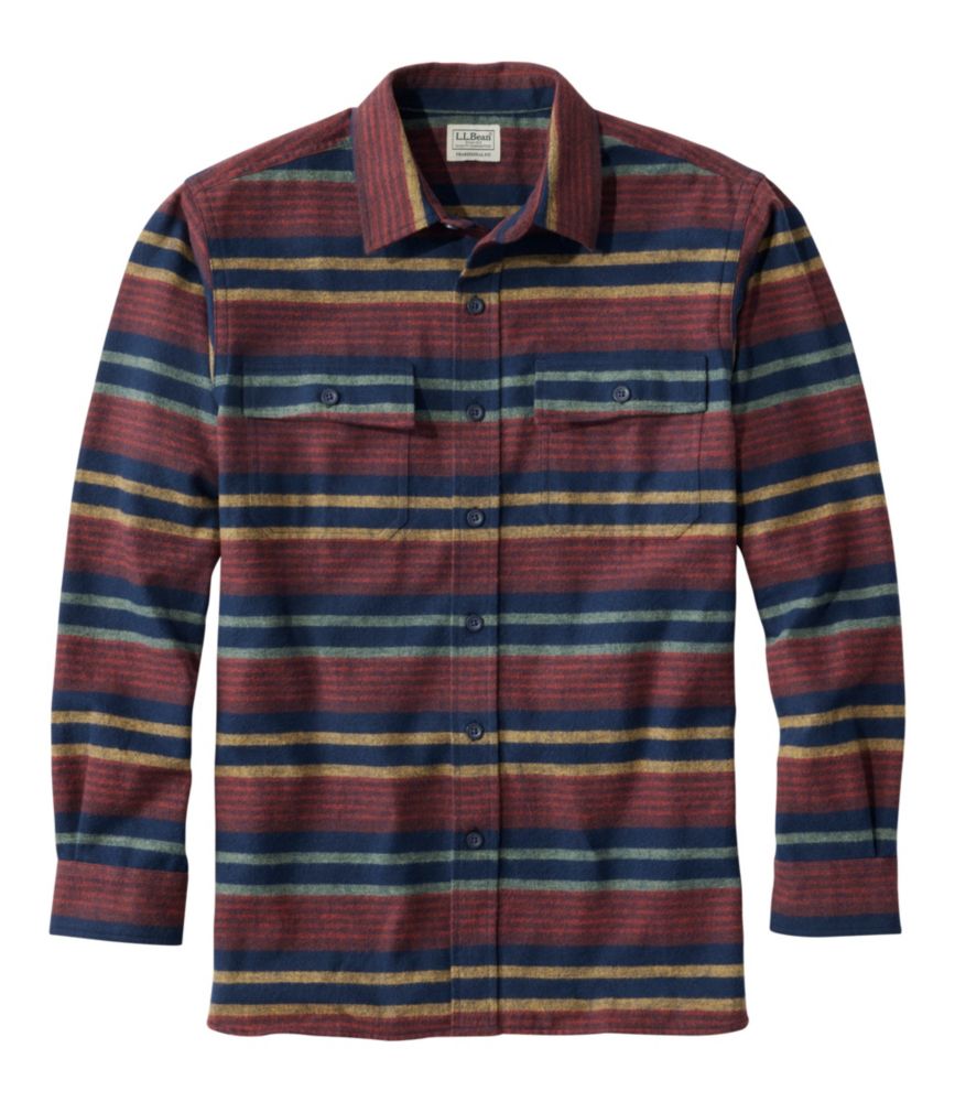 Men's Chamois Shirt, Traditional Fit, Stripe