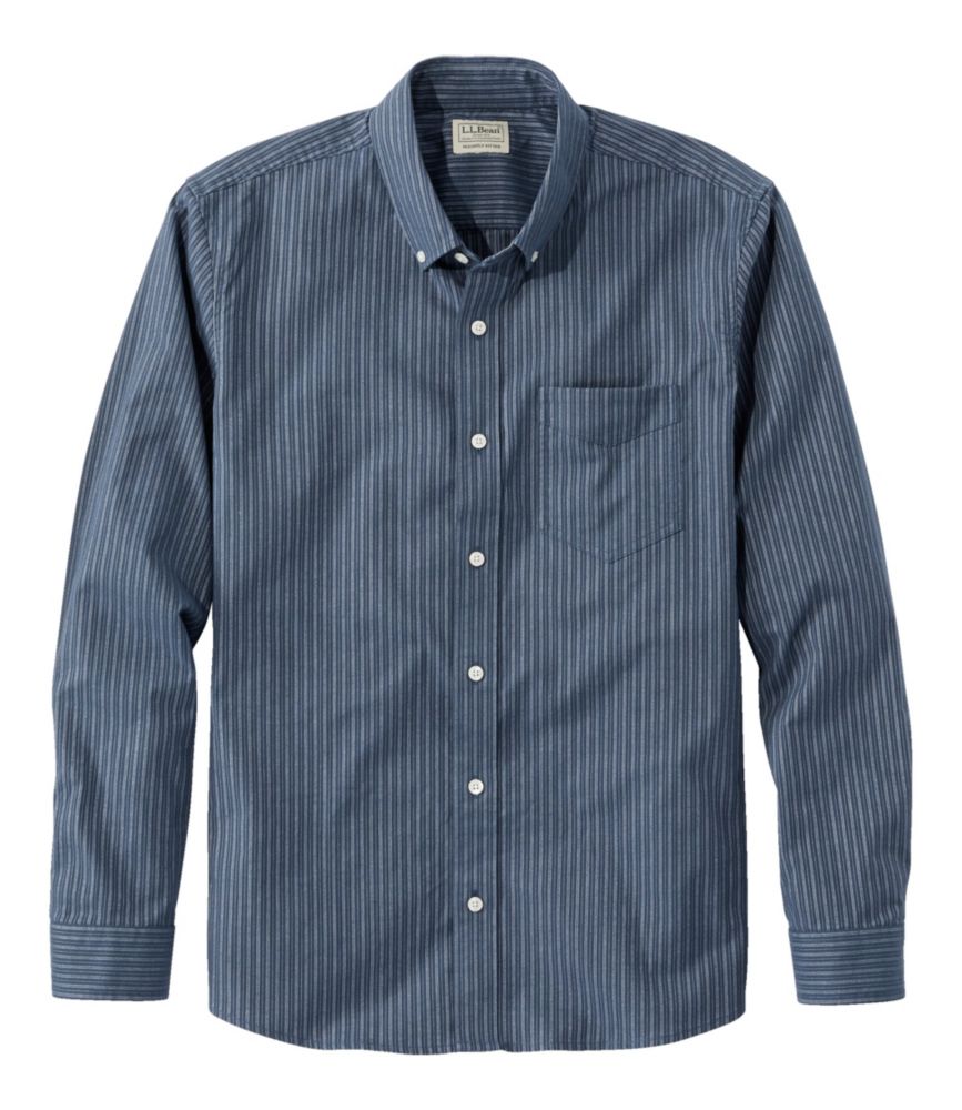 Men's Comfort Stretch Oxford Shirt, Slightly Fitted Untucked Fit