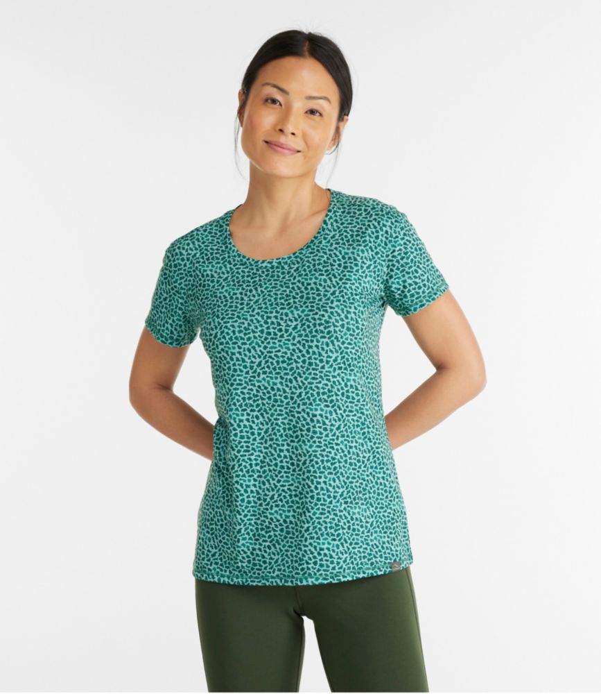 Women's Streamside Tee, Short-Sleeve Open Crewneck Print, , small image number 1