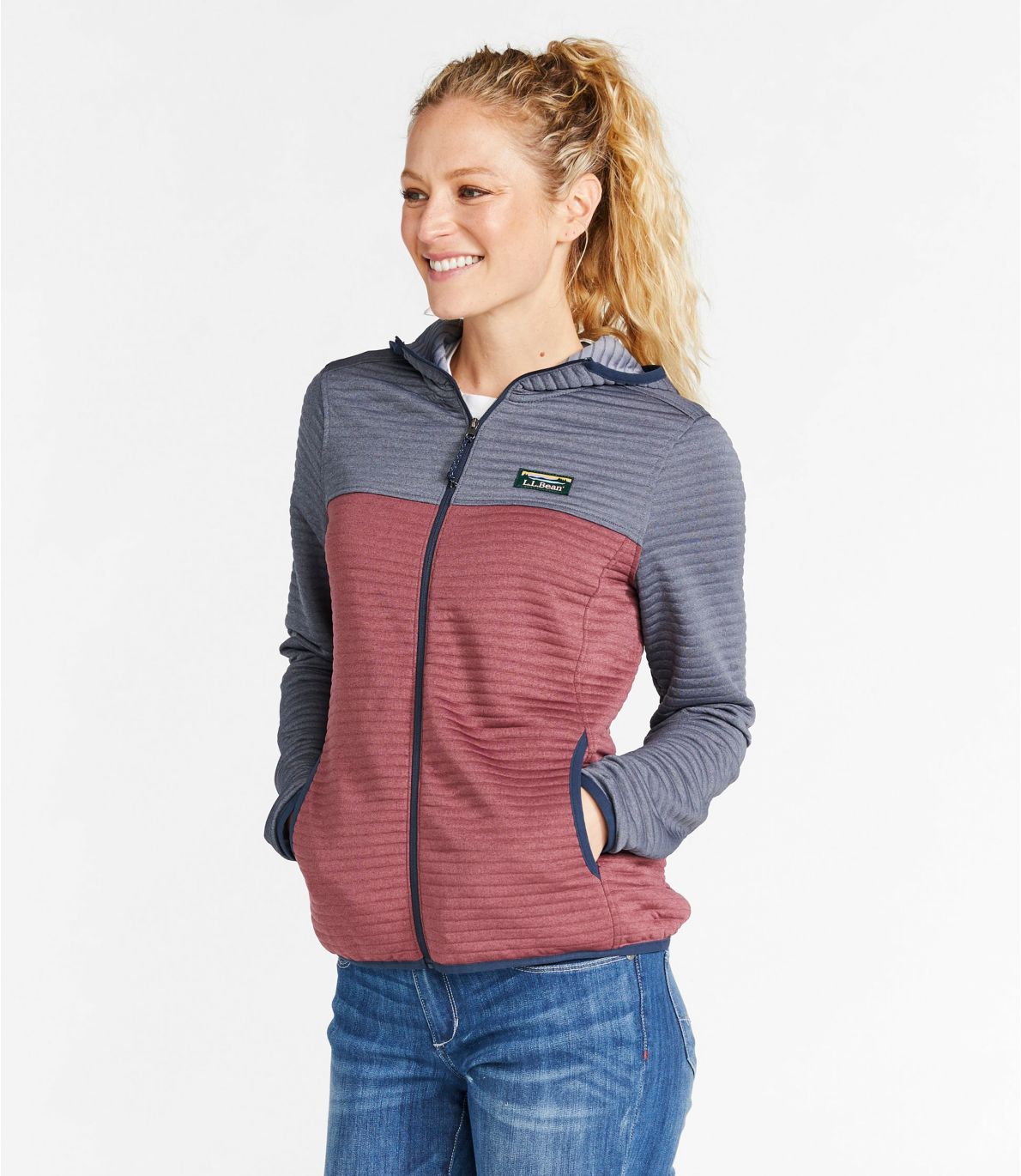 Women's Airlight Knit Full-Zip Hoodie, Colorblock