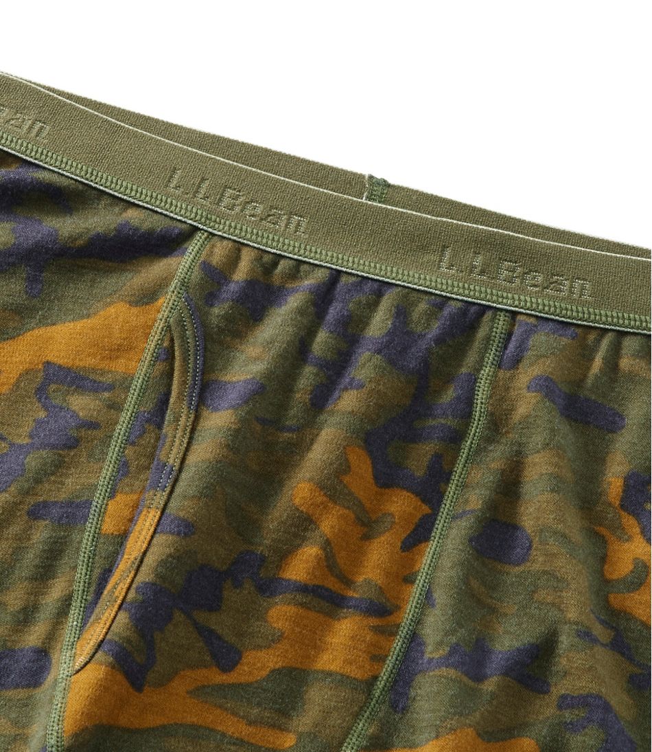 Men's Cresta Wool Midweight Base Layer Pant, Camouflage