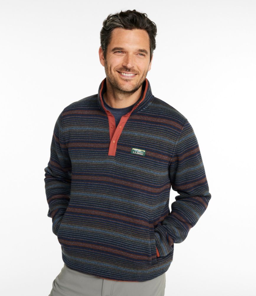Men's L.L.Bean Sweater Fleece Pullover, Print