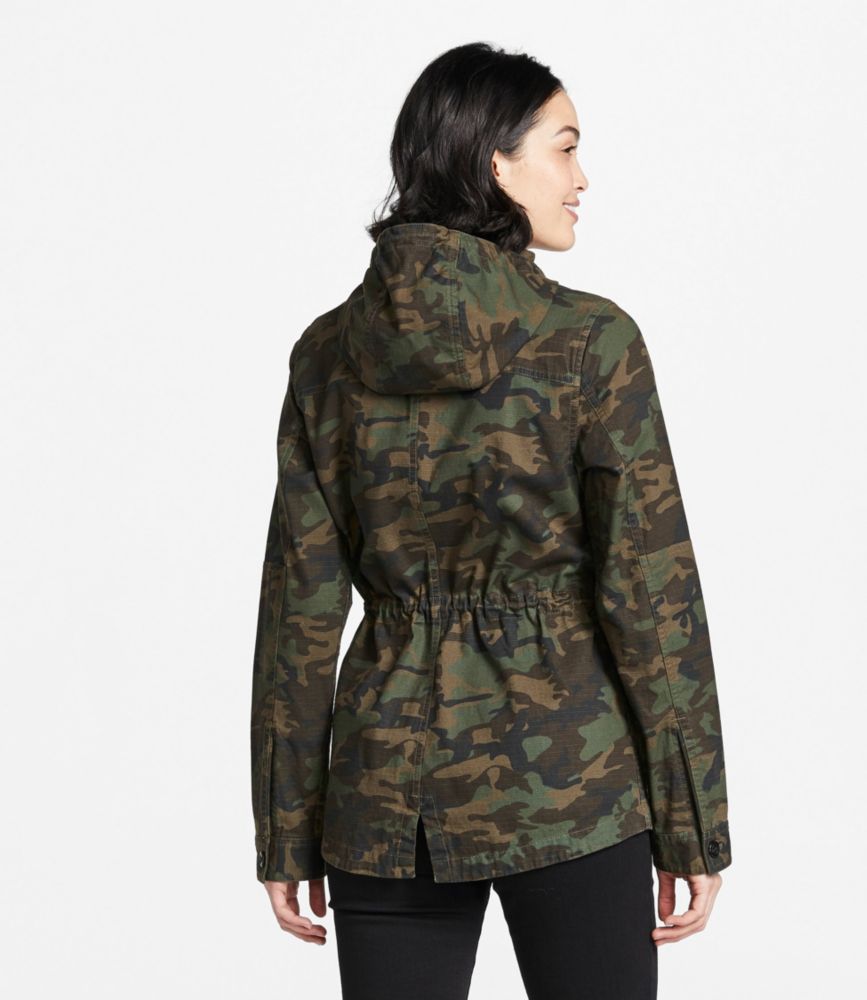 Women's Hooded Ripstop Jacket, Camo Women's at L.L.Bean