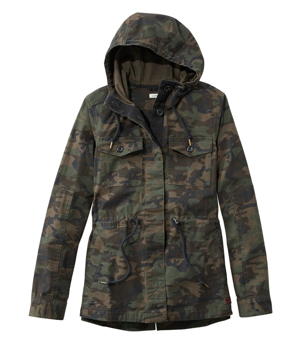 Womens hot sale camo windbreaker