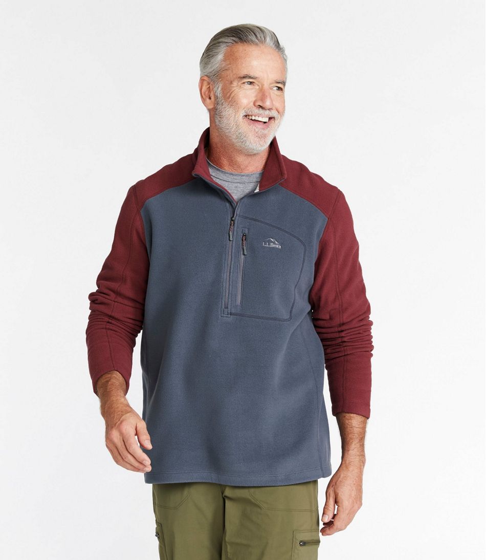 Men's Trail Fleece, Quarter-Zip Colorblock