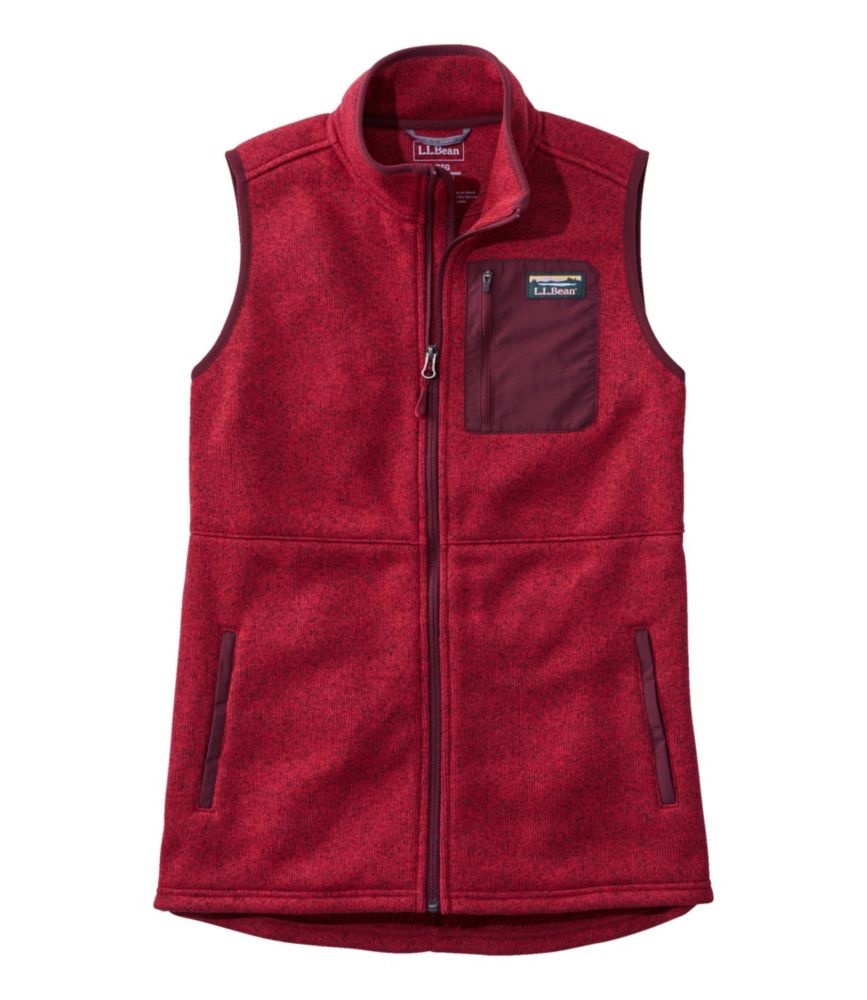 Women's L.L.Bean Sweater Fleece Long Vest Women's at L.L.Bean