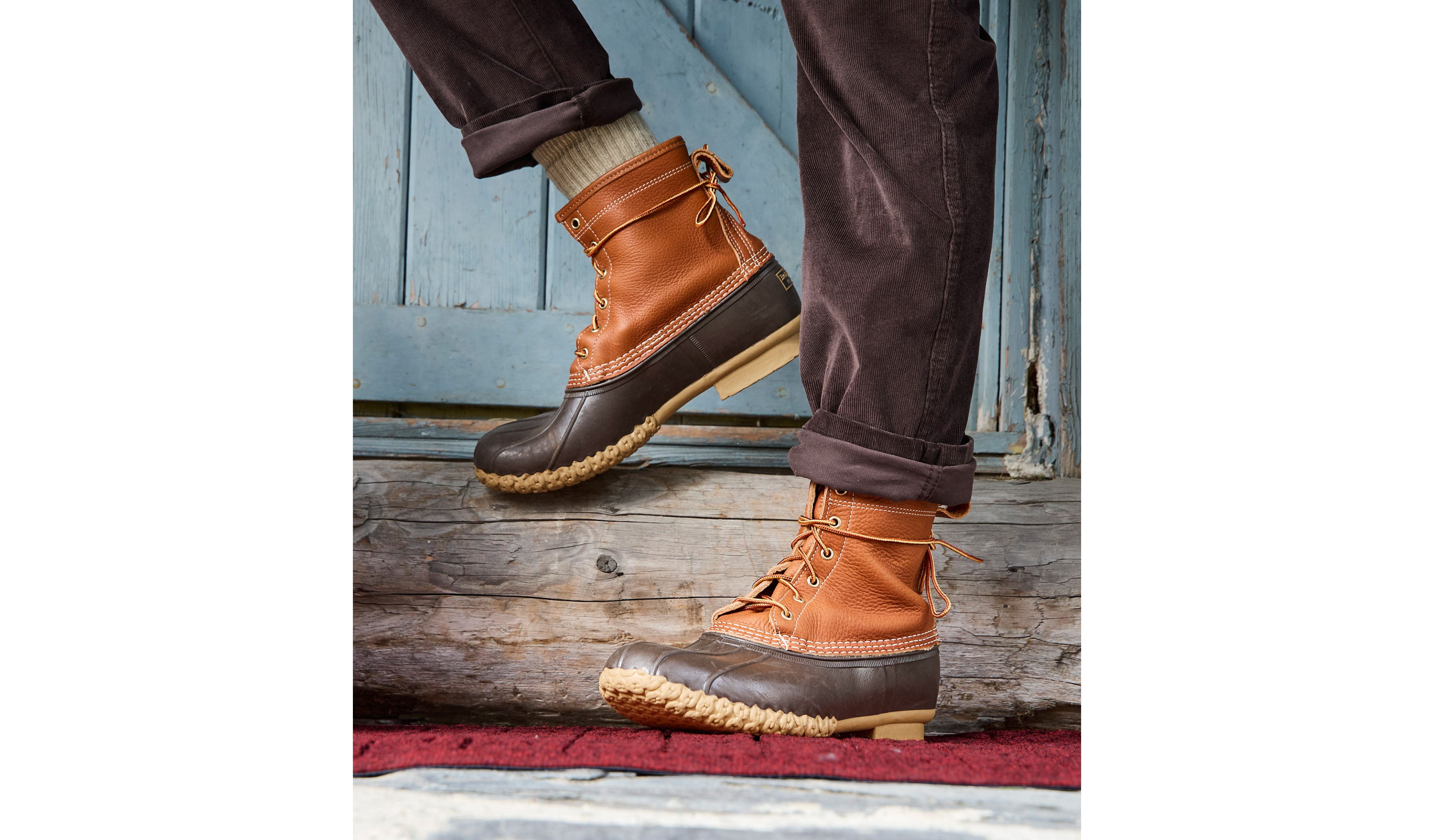 Men's Bean Boots 8", Flannel-Lined Insulated