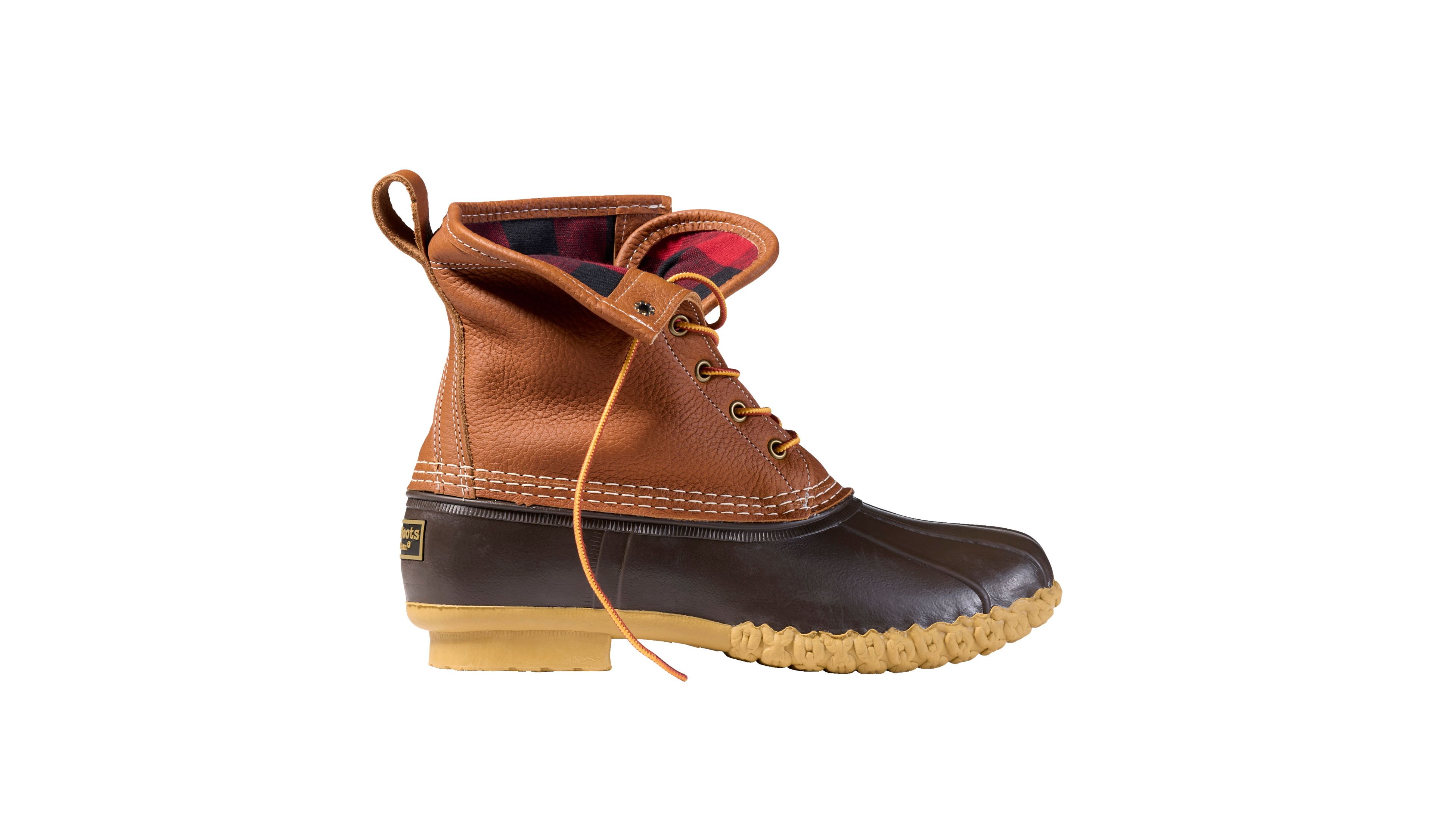 Men's Bean Boots 8", Flannel-Lined Insulated