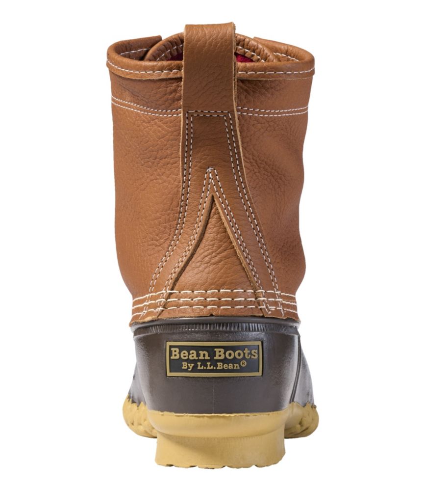 Men's Bean Boots 8", Flannel-Lined Insulated