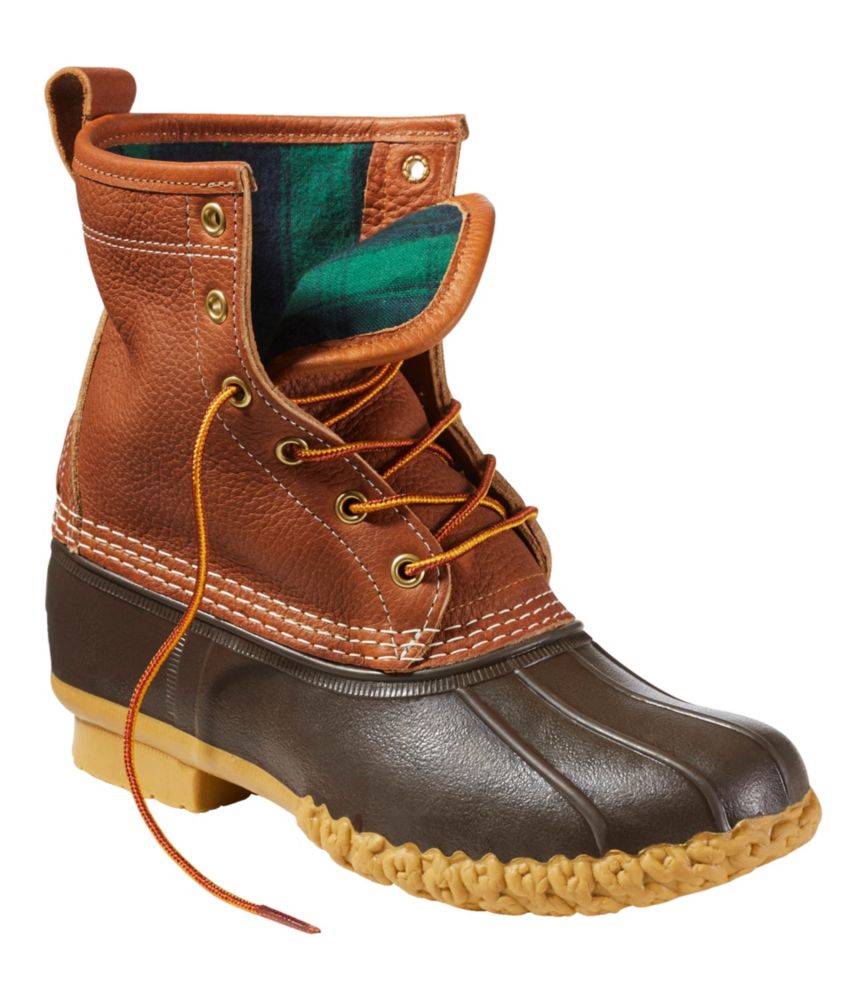 Women's Bean Boots, 8" Flannel-Lined Insulated