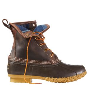 Women's Bean Boots, 8" Flannel-Lined Insulated