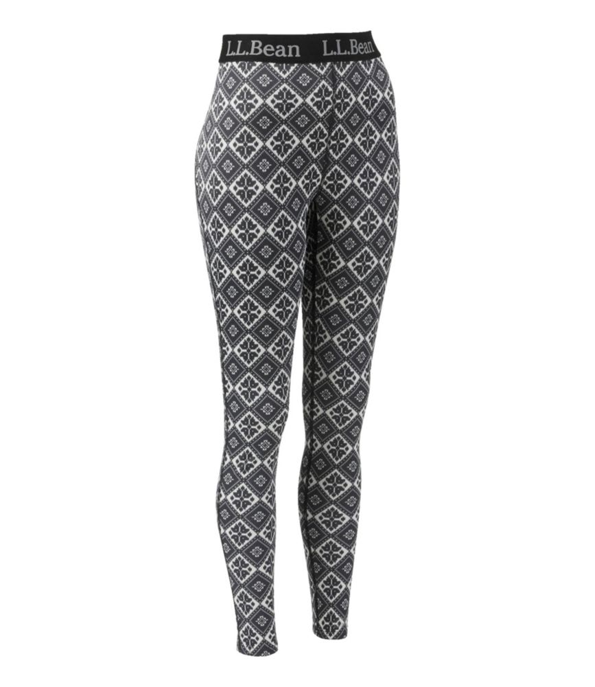 Women's L.L.Bean Lightweight Base Layer Pants, Print, , small image number 4