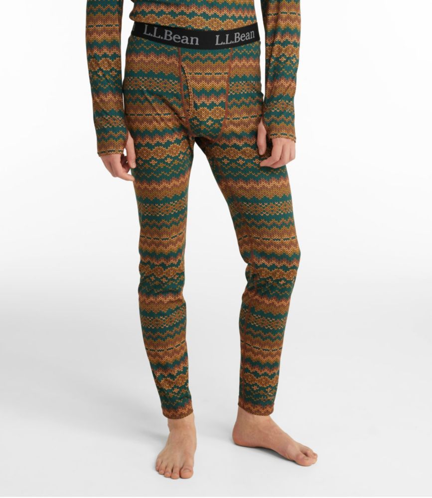 Men's L.L.Bean Lightweight Base Layer Pants, Print, , small image number 2