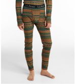 Men's L.L.Bean Lightweight Base Layer Pants, Print