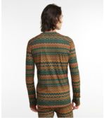 Men's L.L.Bean Lightweight Crew Base Layer, Long-Sleeve Print