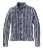 Women's Signature Cotton Fisherman Sweater, Short Cardigan Washed