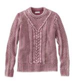 Women's Signature Cotton Fisherman Sweater, Pullover Washed