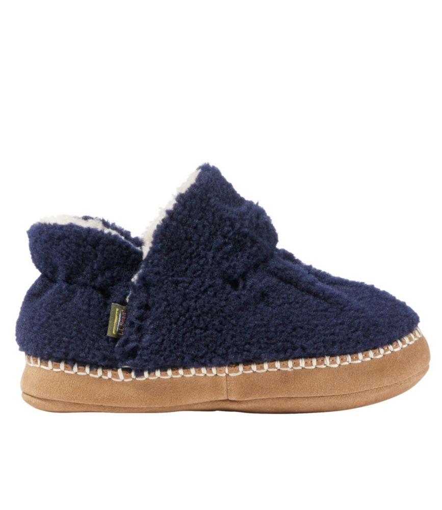 Kids' Cozy Slipper Booties, Bright Navy, small image number 1