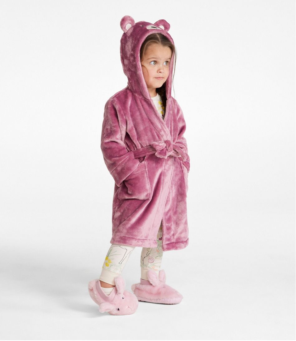 ZDUND Boys Girls Bathrobes,Toddler Kids Hooded Robe Animal Pajamas Bathrobe Sleepwear