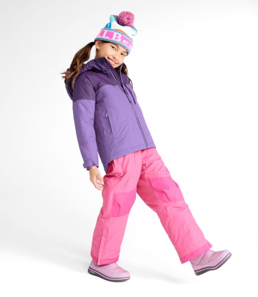 Kids' Waterproof Wildcat Ski Jacket, Dark Mulberry/Dark Raspberry, small image number 2