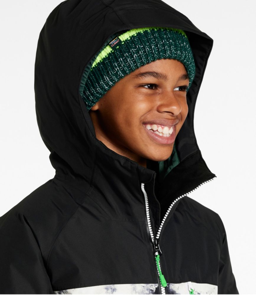 Kids' Waterproof Wildcat Ski Jacket, Midnight Black Cloud, small image number 4