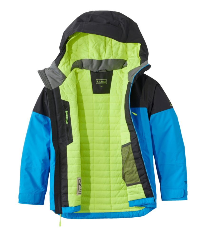 Kids' Waterproof Wildcat Ski Jacket, Dark Mulberry/Dark Raspberry, small image number 5