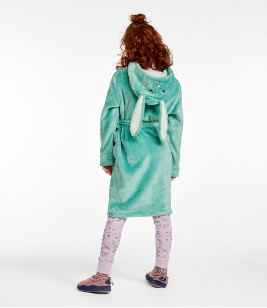 Kids' Cozy Animal Robe, Hooded, Bright Blue, small image number 3