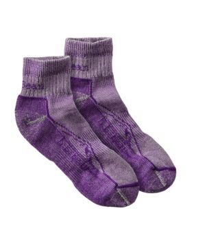 Unisex Cresta Wool No Fly Zone Lightweight Hiking Socks, Quarter-Crew