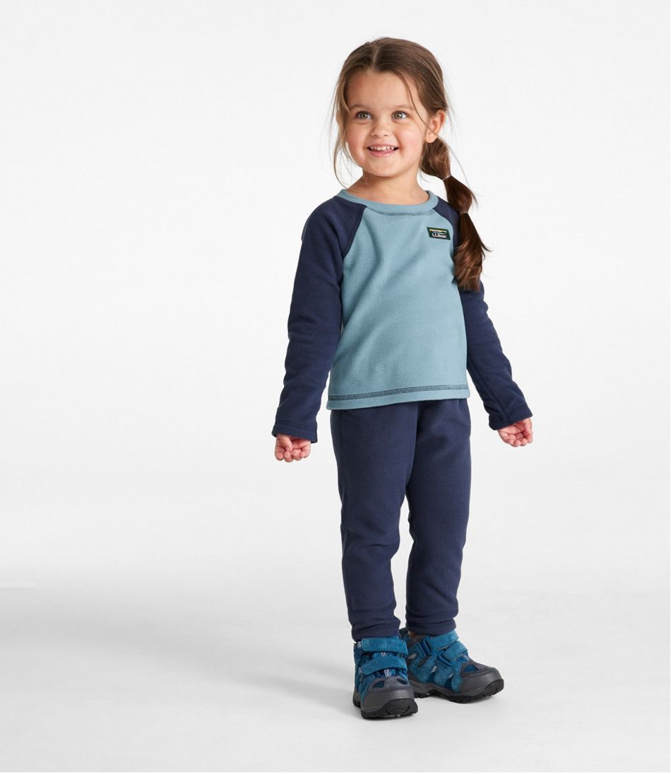 Toddlers' Fitness Fleece Long-Sleeve Tee/Pants Set, Colorblock ...