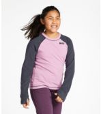 Kids' Fitness Fleece Tee, Long-Sleeve Colorblock