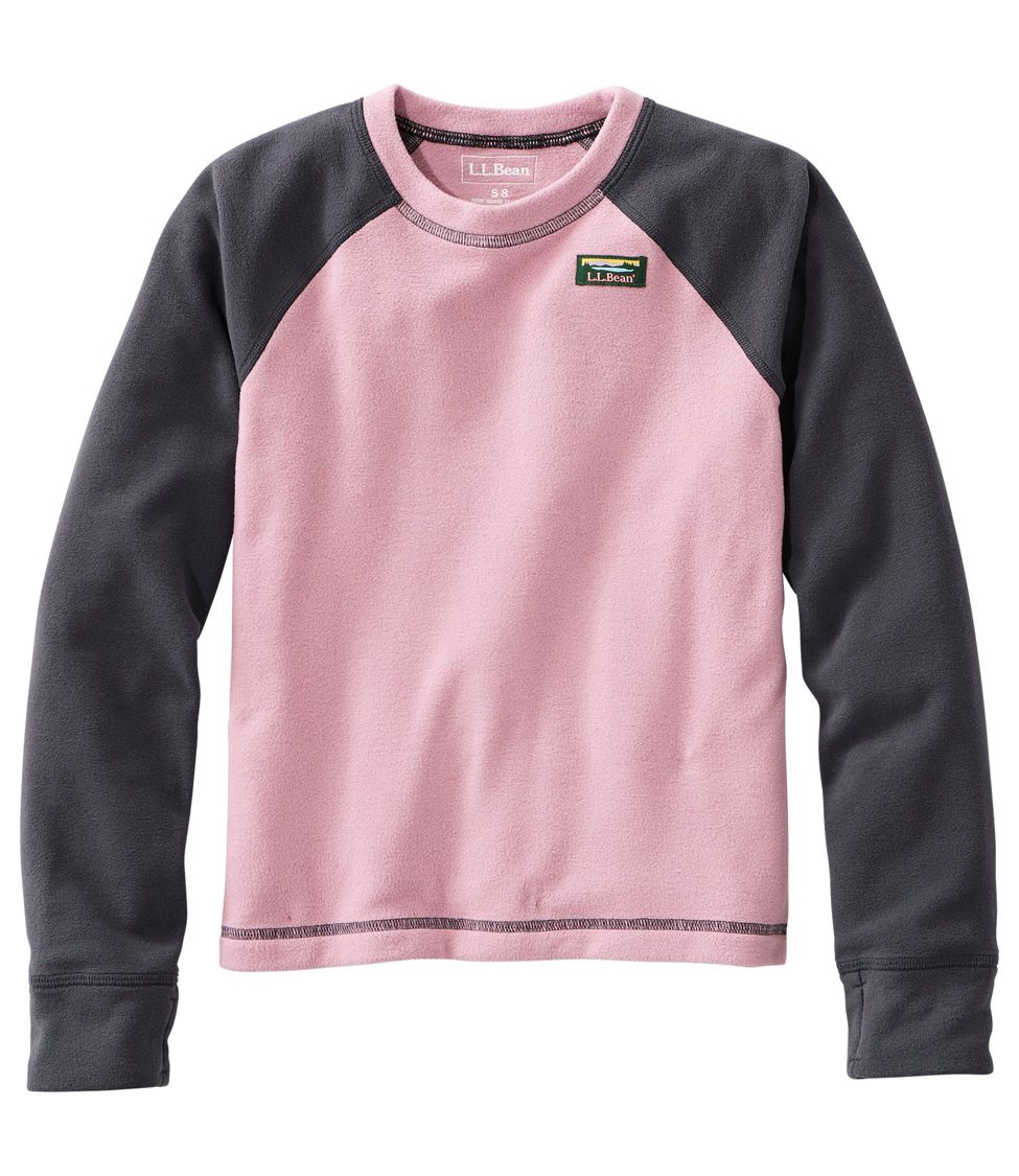 Kids' Fitness Fleece Tee, Long-Sleeve Colorblock at L.L. Bean